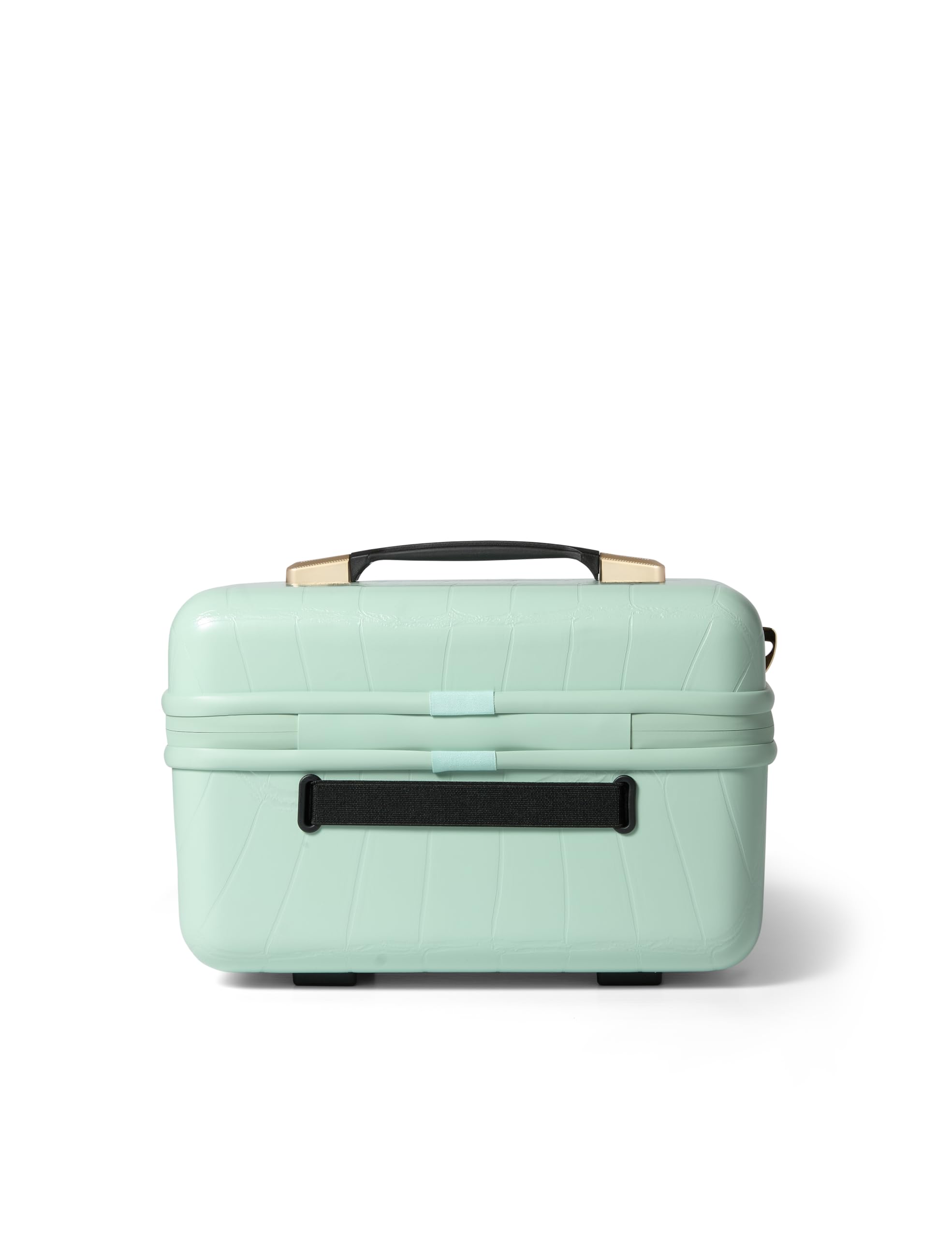 Ted Baker Mint Icon Vanity Case Hard Shell Makeup Bag, Croc Design, 17L