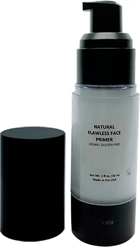 Mom's Secret Natural Flawless Face Makeup Primer, Organic, Vegan, Gluten Free, Non GMO, For All Skin Types, Paraben Free, Cruelty Free, Made in the USA, 1oz