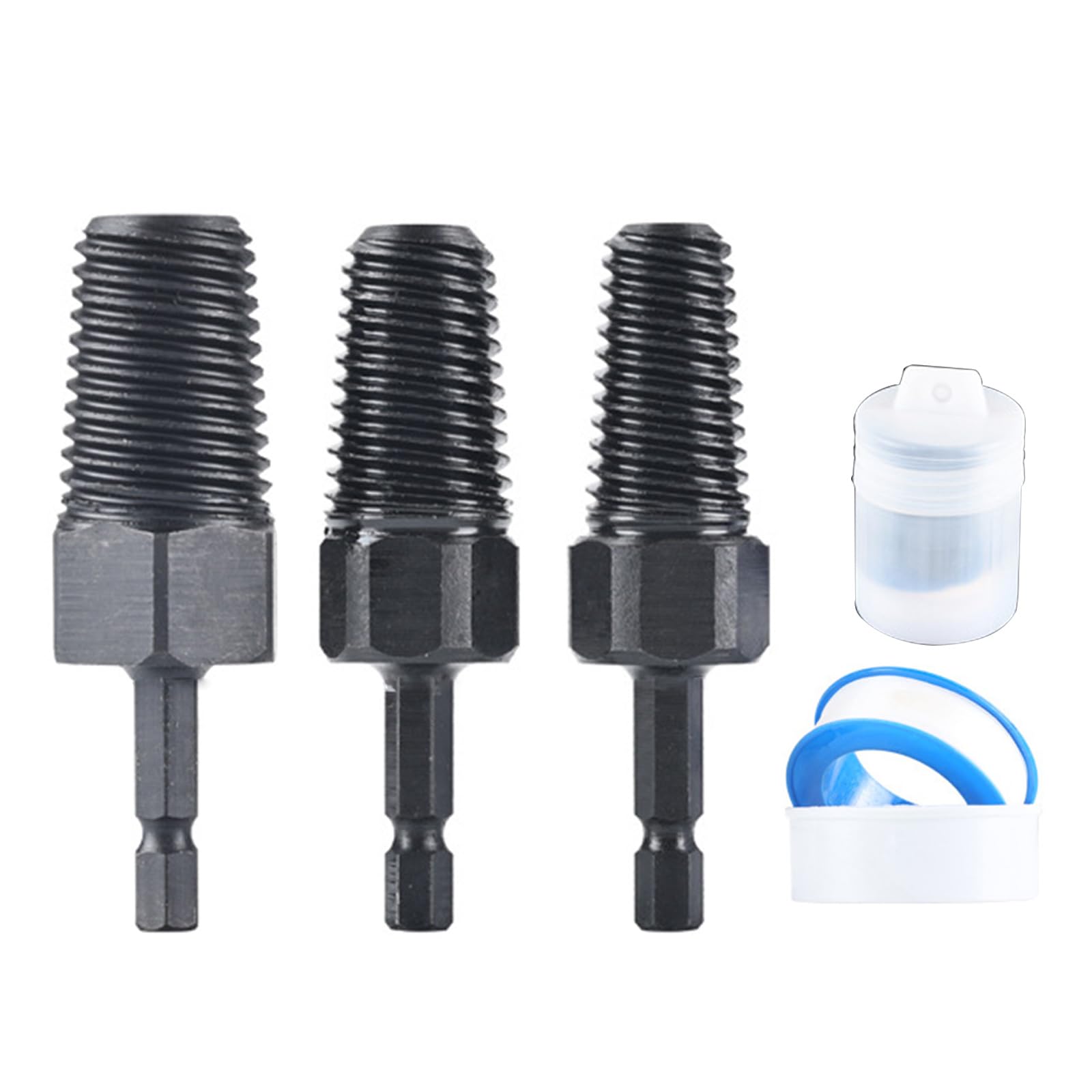 Tertioi Rust Screw Extractor For 1 / 2Inch 3 / 4Inch 1Inch Plumbing Repair Manual Power Tool Rounded Rusted Screw Brokend Extractor For Pipes