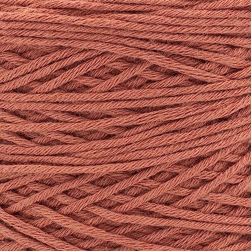 Image of Lion Brand Yarn, Coboo Cotton Blend Crochet Yarn, Russet, Orange, 1 Pack