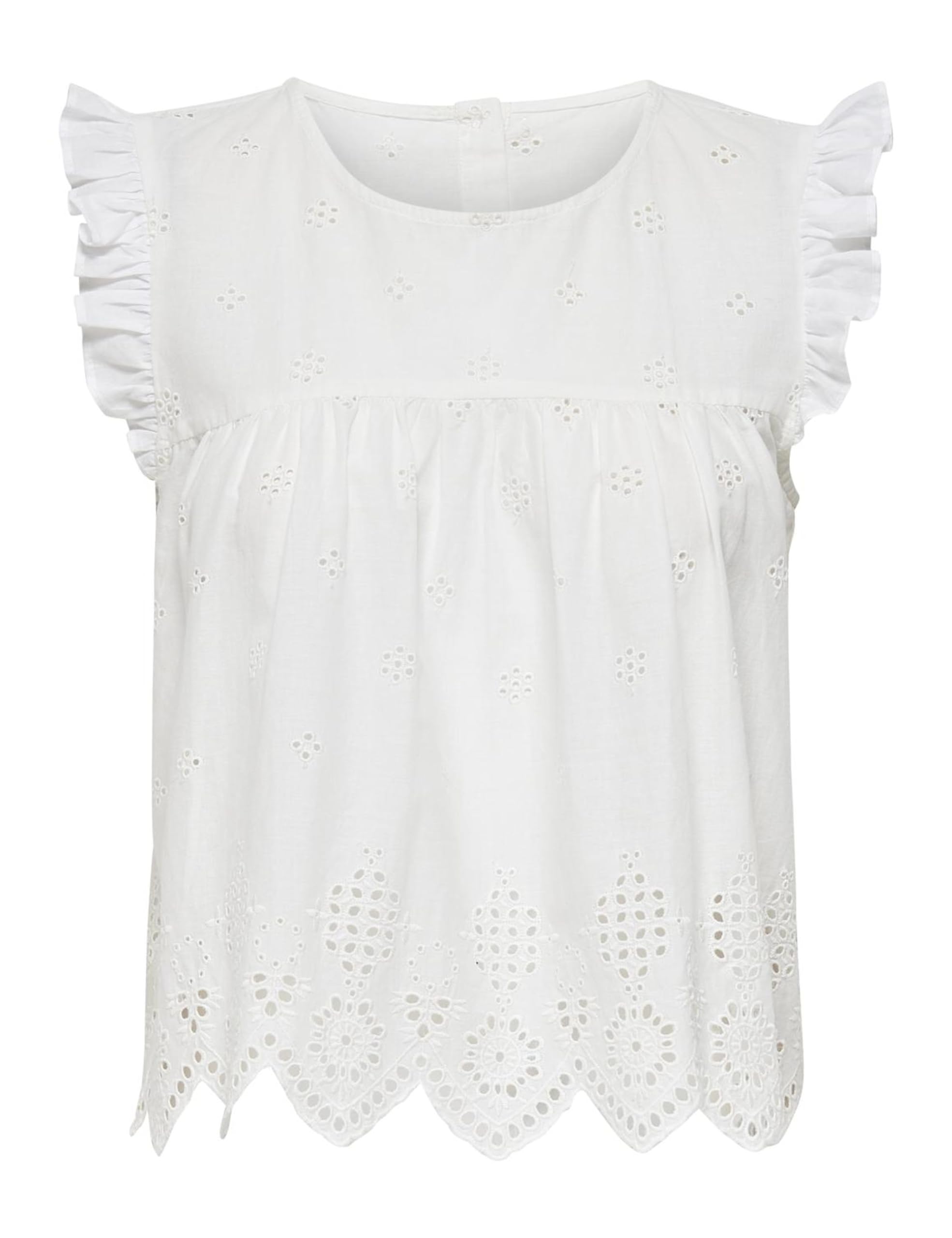 Only Women's Blanc Sleeveless T-Shirt Silla