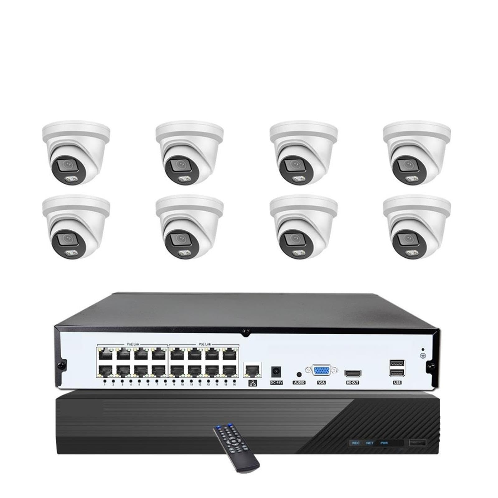 Sistema di telecamere di sicurezza CCTV 16CH 4K 8MP PoE