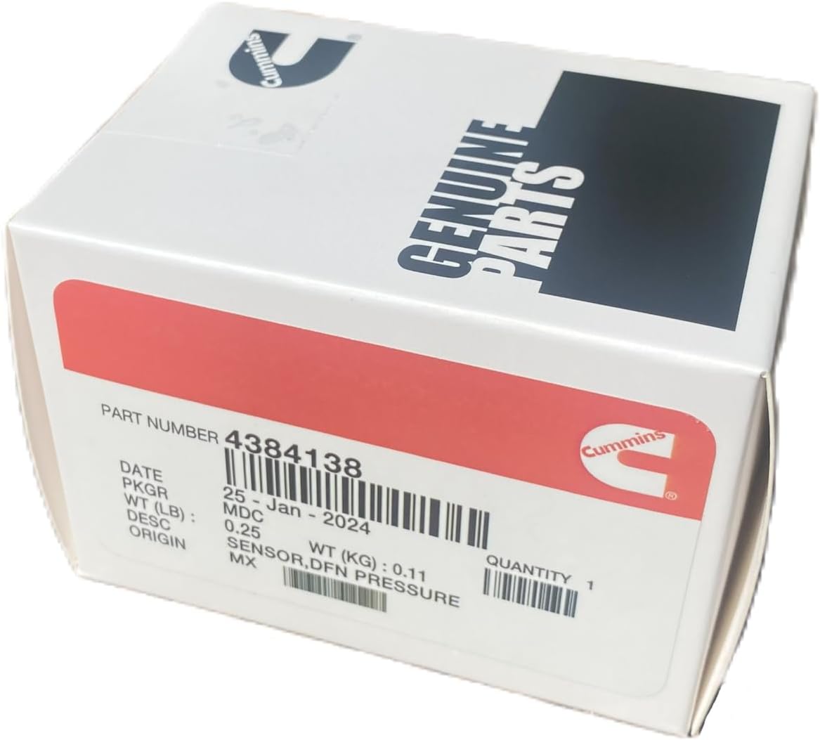 Genuine Cummins 4384138 SENSOR,DFN PRESSURE