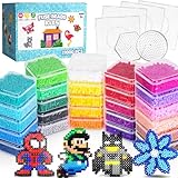 FUNZBO 21000 5 mm Sicherungsperlen-Set, 26 Farben, Einzelpackung, Heimschule, Kunst- und Bastelbedarf für Kinder, Spielzeug-Set, Kunstdekorationen für Zimmer, Spielzeug, Geschenke für Mädchen und