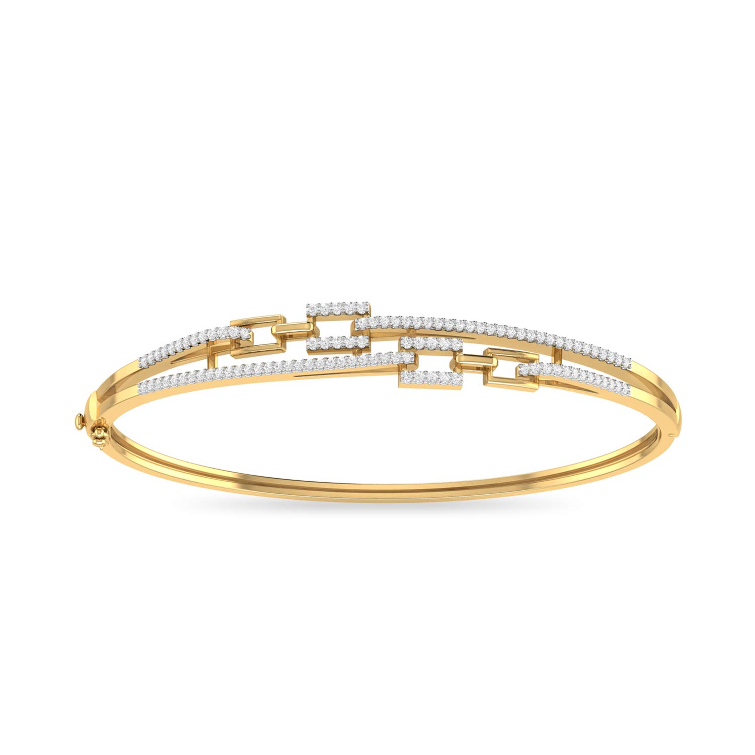 pc jeweller 14k (585) Yellow Gold and Solitaire Bracelet for Women-picture-25
