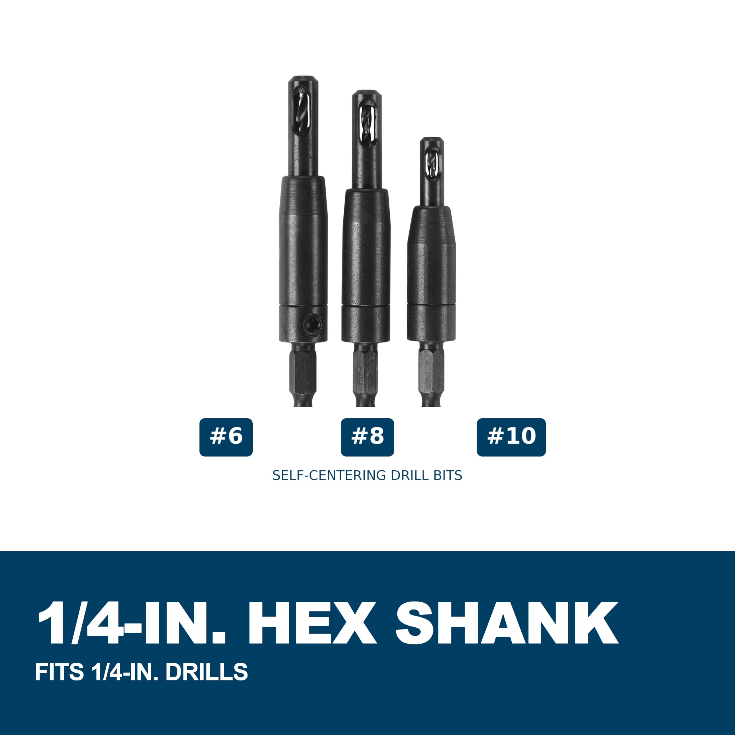 Bosch CC2430 Clic-Change 1/4in Self-Centering Drill Bit Set (3 Piece) — Amazon image 11