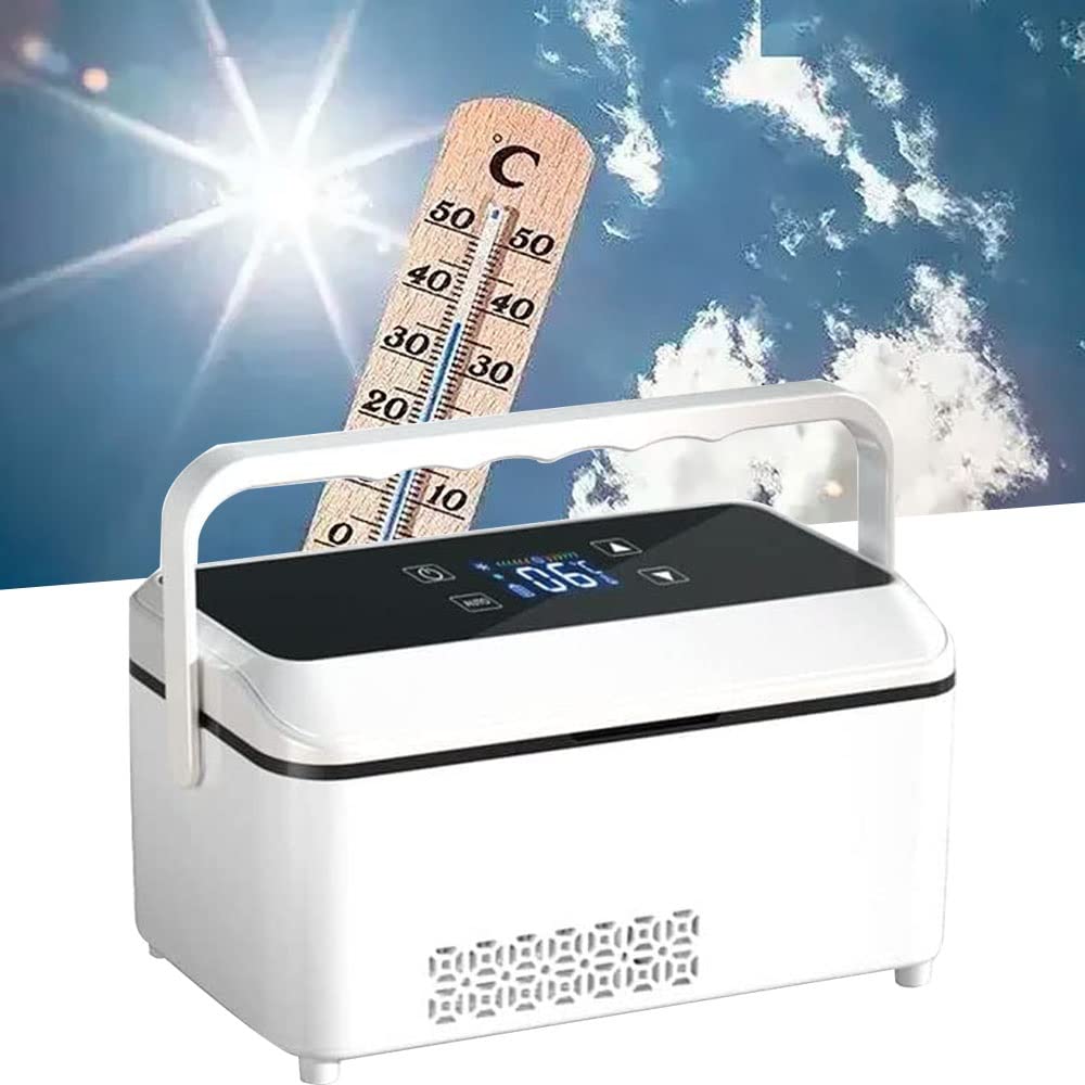 Sjdopulse Insulin Cooler Portable, Drug Constant Temperature Refrigerator, For Medicine, Refrigerator And Drug Reefer For Travel Or Car Medicine Refrigerator