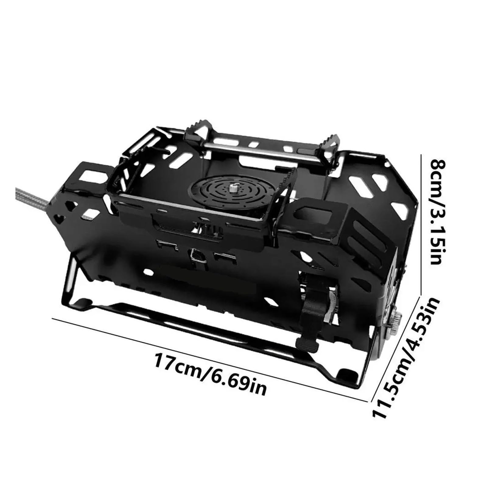 Cuisinière À Gaz De Camping 2400W, Réchaud Randonnée Pliable, En Plein Air, Barbecue Voyage, Gril, Brûleur, Système Chauffage Facile à Cuisiner