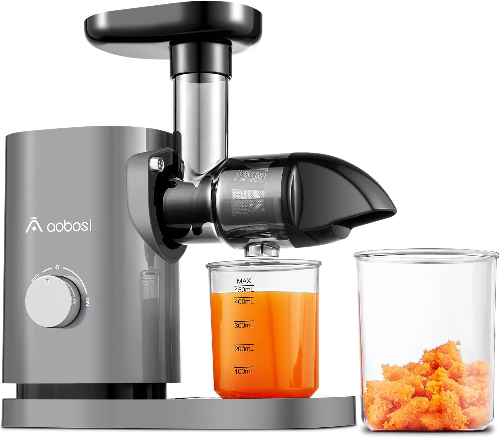 OMMO Slow Juicer, 300W Extracteur De Jus De Fruits Et Légumes Avec