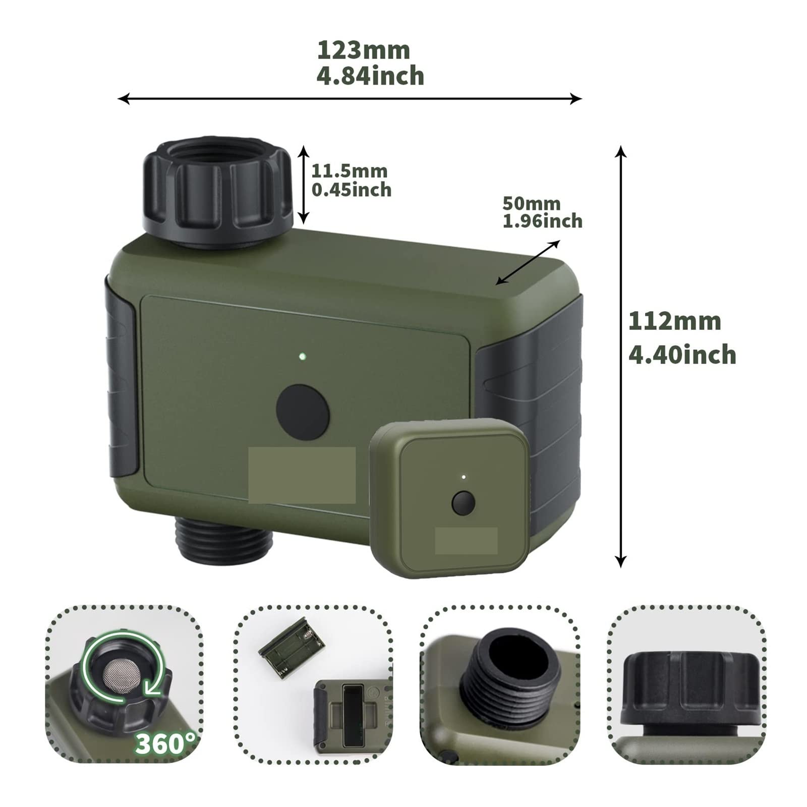 Temporizador de riego inteligente for jardín, controlador de riego por goteo automático, válvula de agua, de riego automático for jardín