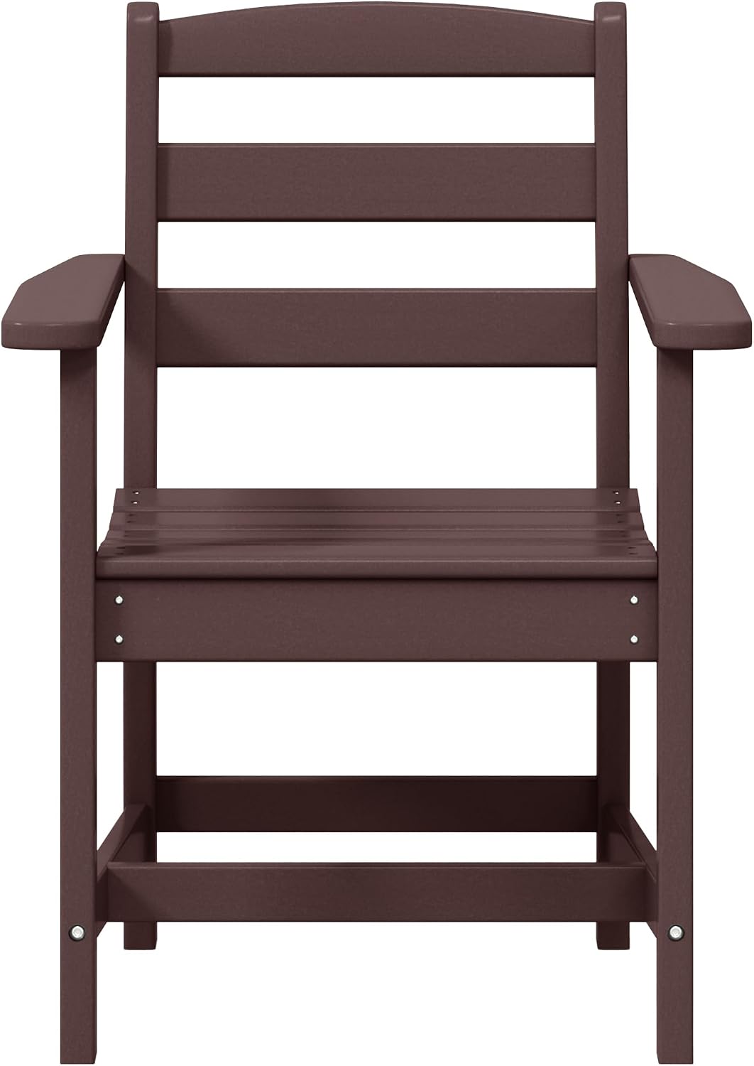 Front view of the WestinTrends Ashore Outdoor HDPE Patio Classic Dining Arm Chair