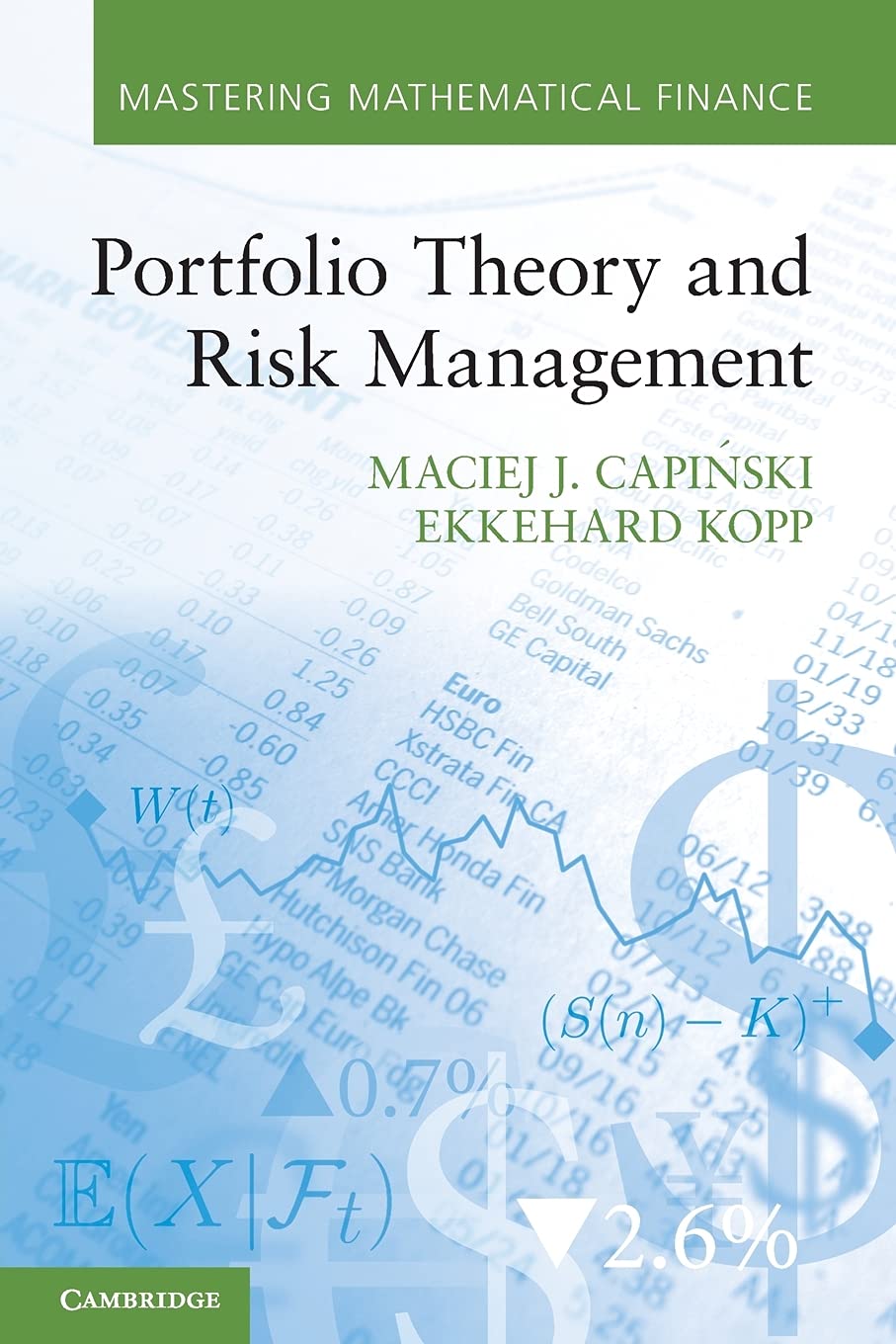 Portfolio Theory and Risk Management (Mastering Mathematical Finance)
