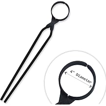 Simond Store 27" Blacksmith Tong Foundry Flask Metal Tongs for Clay Graphite and Graphite Crucibles, Heavy Duty Steel Tong 4" Diameter for Metal Melting Refining Casting Gold, Silver