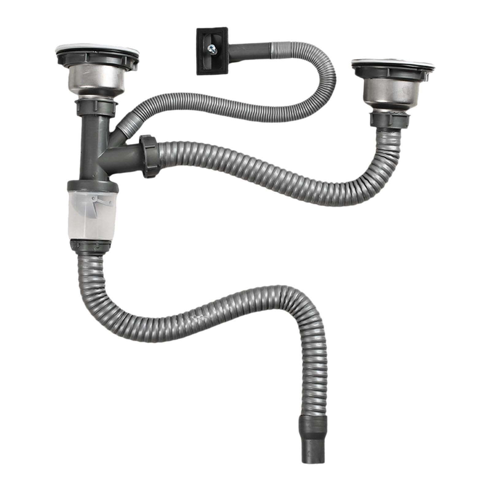 Sink Drain Pipe Tube Double Sink Accessory Waste Drain Pipe for Kitchen-picture-16