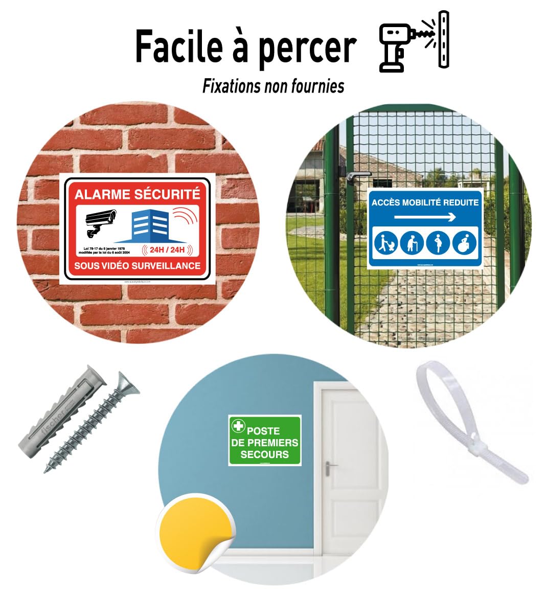 Autocollants maison sous surveillance alarme 13