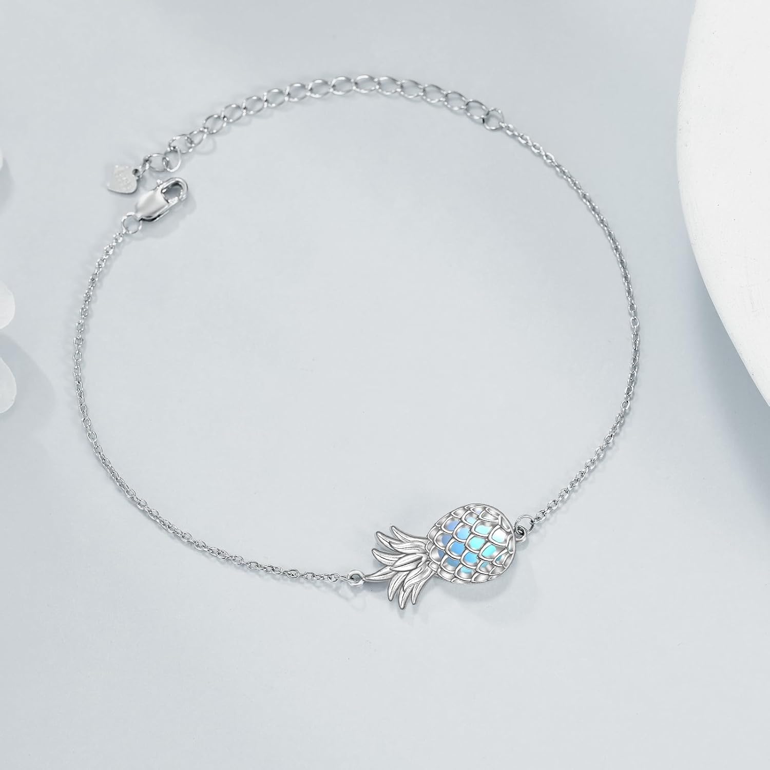 YAFEINI Bracelet for Women Sterling Silver Cat Witches Knot Pineapple Bracelet Link Chain Bracelets Jewelry Gifts - Image 3