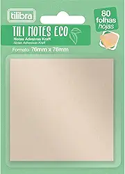 Tilibra - Bloco Adesivo Tili Notes 76x76mm 80 Folhas Kraft
