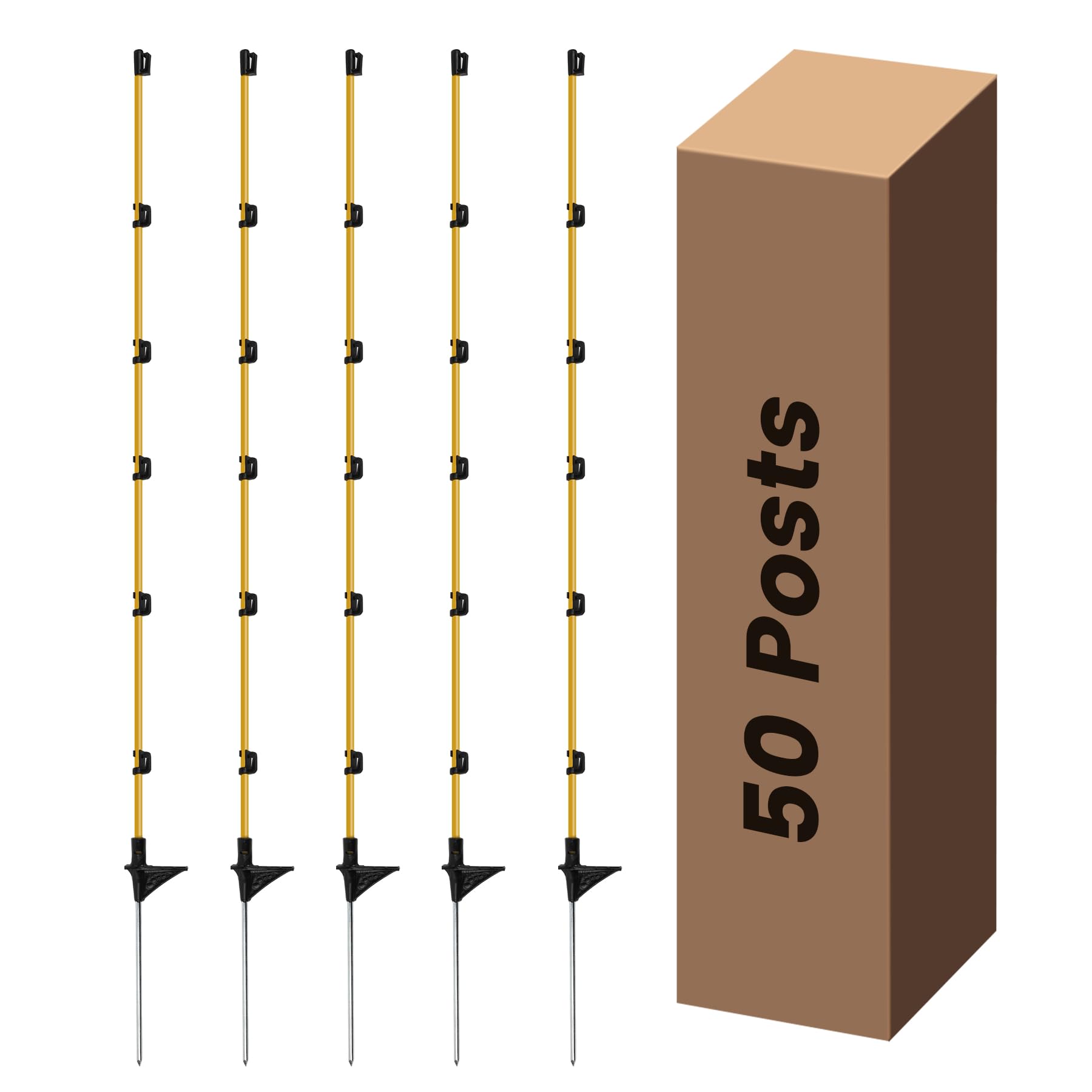 Snapklik.com : Toriexon Step In Electric Fence Posts 3/8" X 50 ...