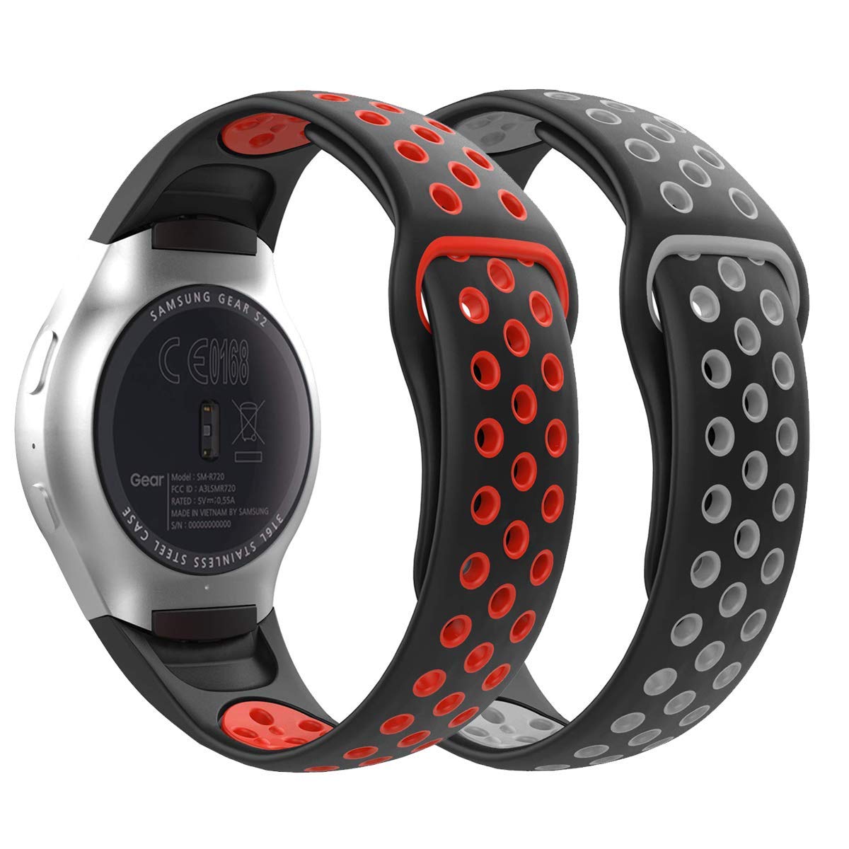 Gear S2 Watch Band Uwatchband Soft Silicone Replacement Sport