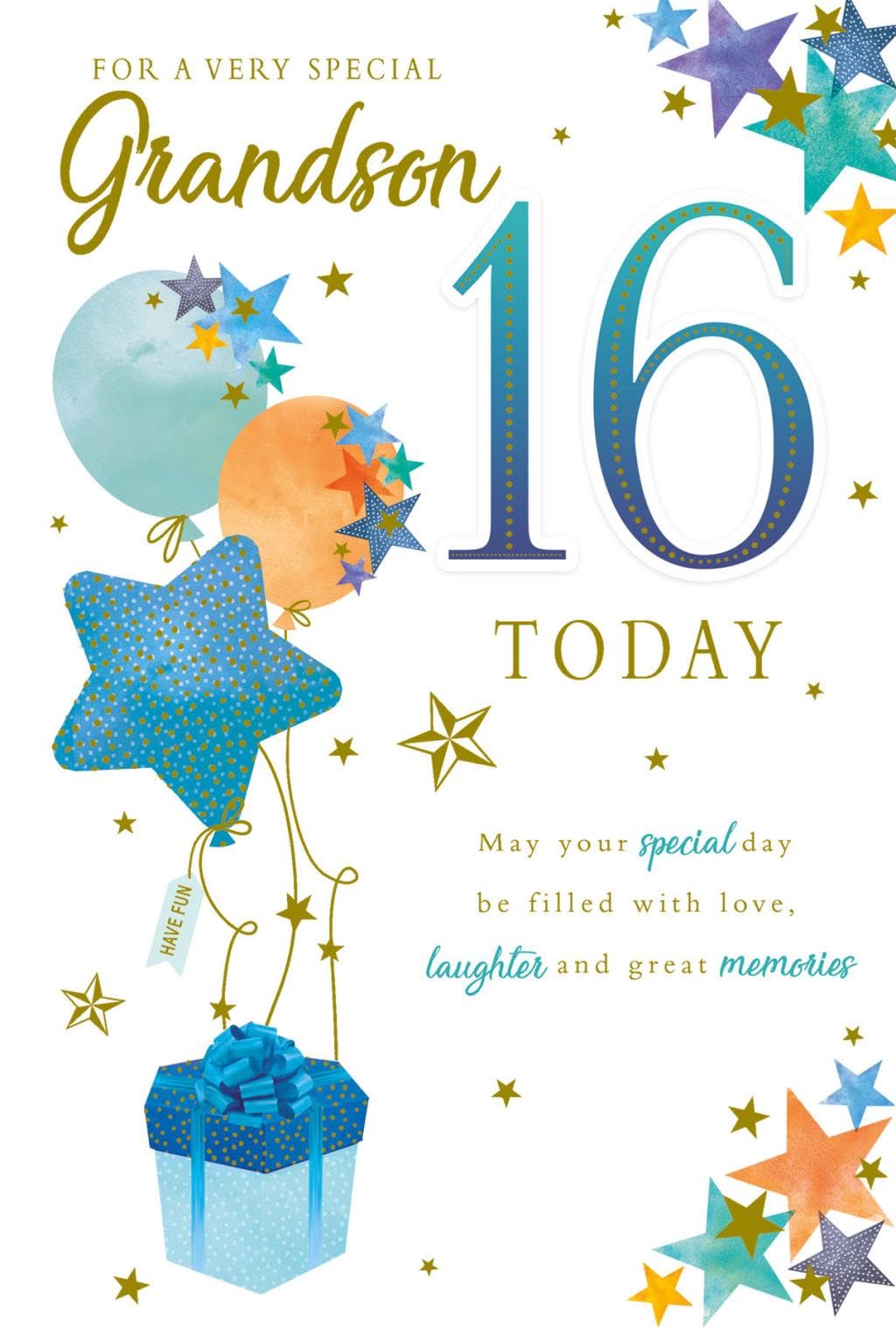 Doodlecards Grandson 15th Birthday Card - Ediu Size