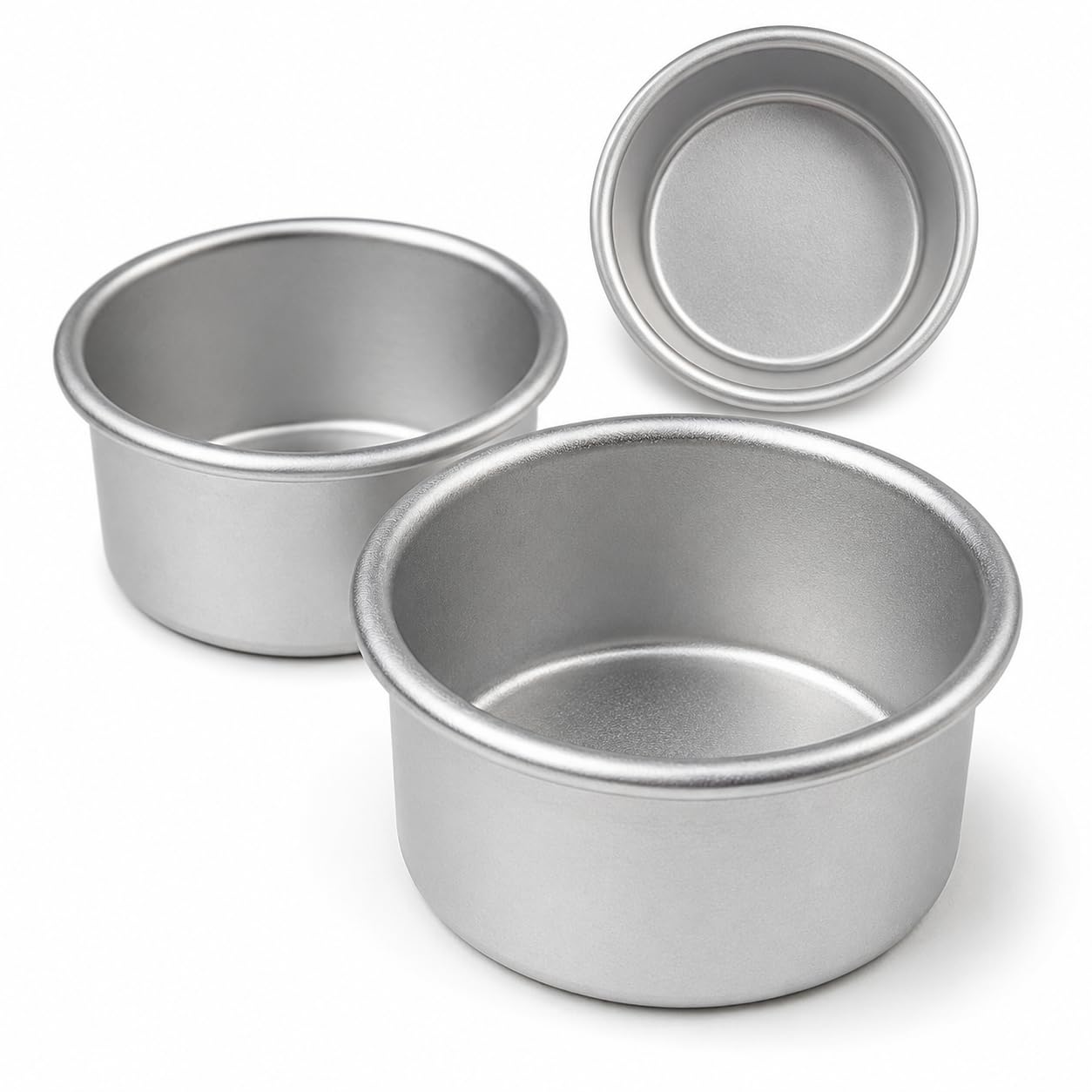 Bento Aluminum Cake Pan Round| Mini rounnd pan for Korean Bento Cakes | Small Lunchbox Cake PaN, Personal Pan for Cake|Mini Round Tin (3x2 inch)-image-9