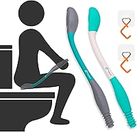 Vista 3 de Ayudas de inodoro para limpiar – 15.7 herramientas de limpiaparabrisas de largo alcance, herramienta de limpieza de glúteos de autoayuda