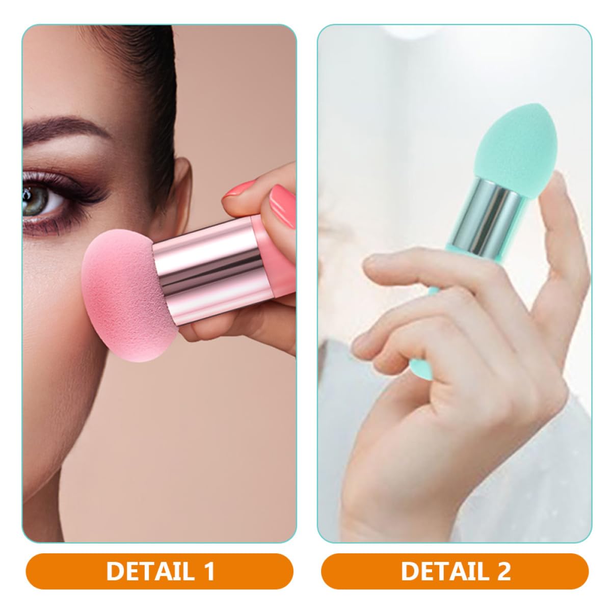 minkissy 24stücke Teiliges Beauty Makeup Stifte Mit Ergonomischem Griff Professionelle Makeup Schwämme Für Foundation Und Concealer Tragbare Kosmetikwerkzeuge