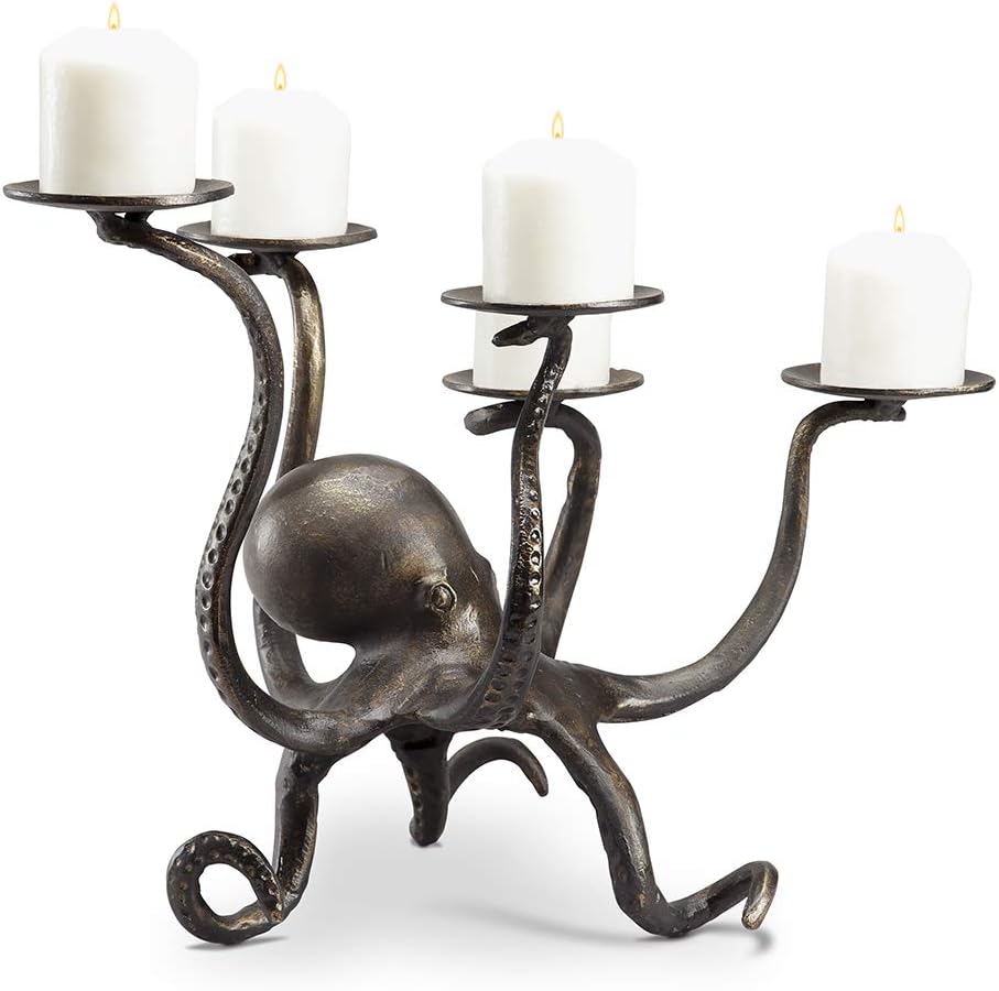 SPI Octopus Pillar Candelabra