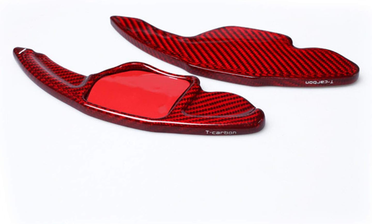 Genuine Carbon Fiber Auto Car Steering Wheel Paddle Shifter Extensions for Audi A4L A5 A6L A8 Q5 Q7 RS6 S5 S6 - Black