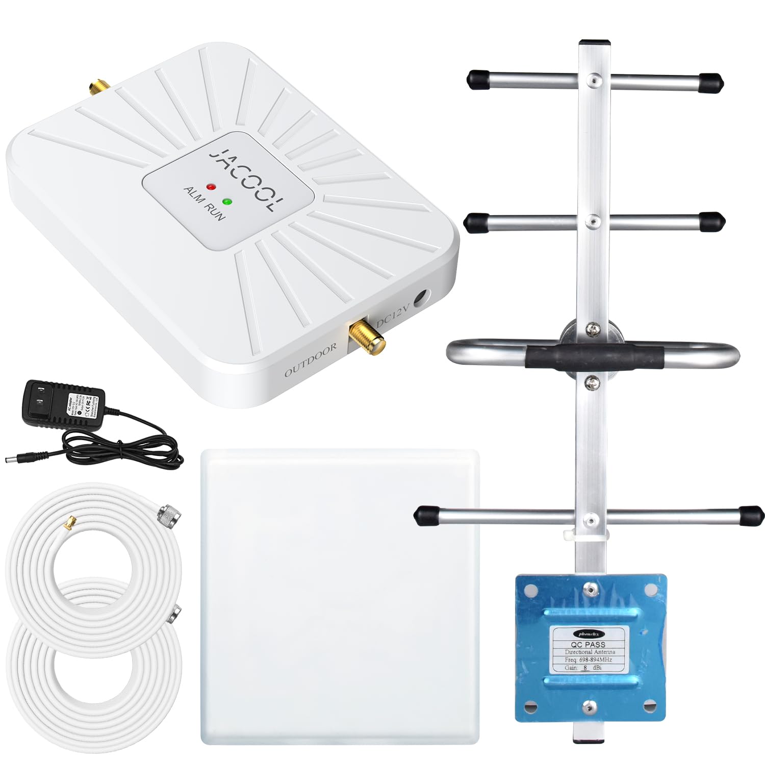 Cell Phone Signal Booster for Home and Office | 65dB High-Gain Amplifier for Verizon Band 13 5G & 4G LTE Signal | FCC Certified, Covers Up to 4,000 Sq.Ft