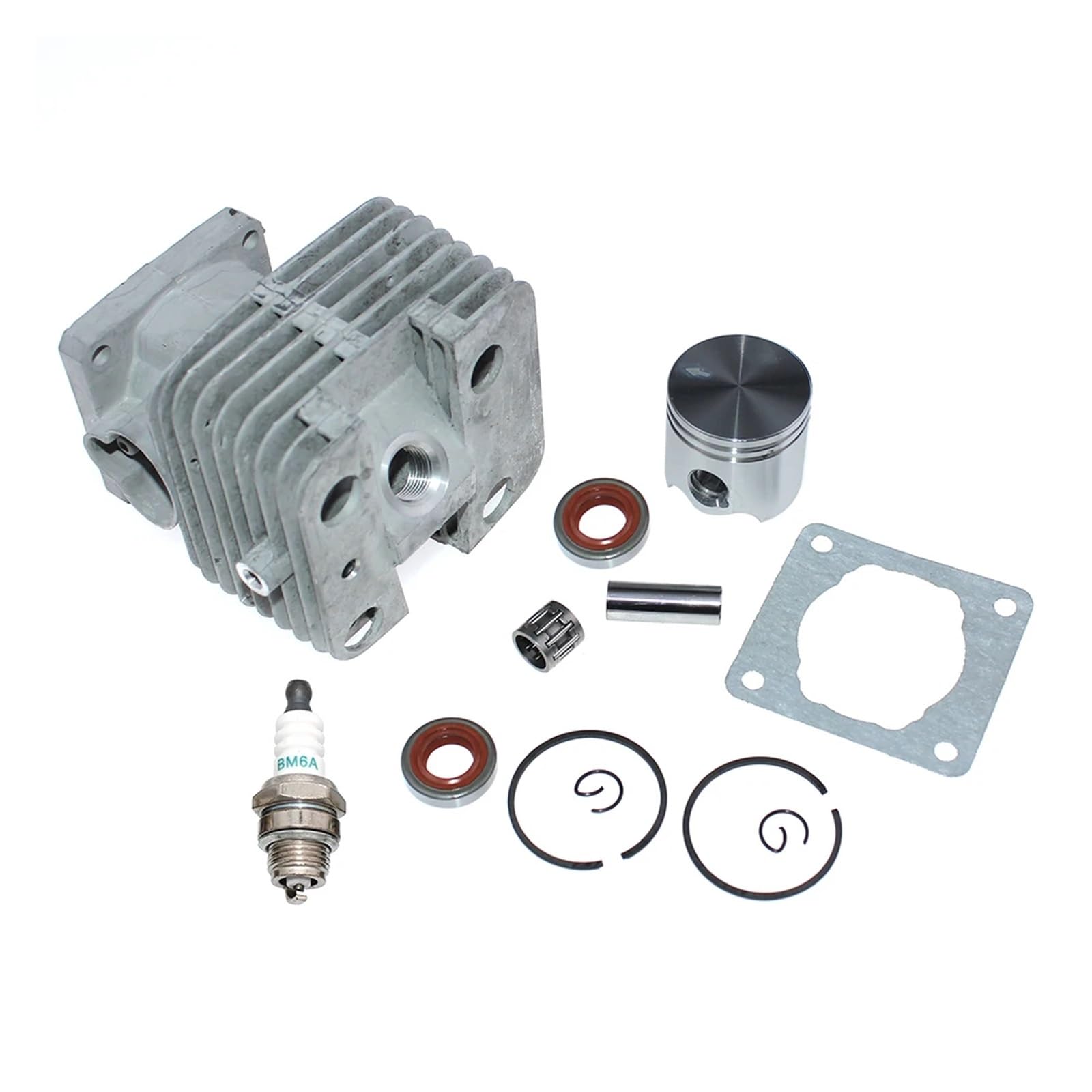 Dingmao Kits de pistón de cilindro de 38MM compatibles con desbrozadora Sthil, limpieza FS200 FS200R 41340201212 41340201207