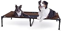 Vista 34 de K&H Pet Products Cuna elevada para perros para exteriores, hamaca elevada transpirable y refrescante para perros XL, cubierta de malla lavable