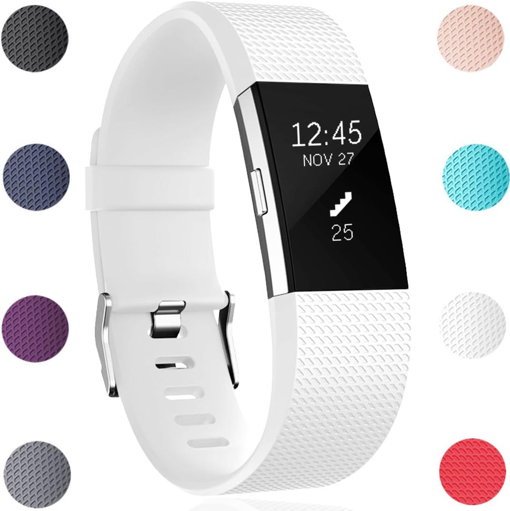 GEAK Bands for Fitbit Charge 2, Adjustable Sports Wrist Bands for Fitbit Charge 2, Small Large