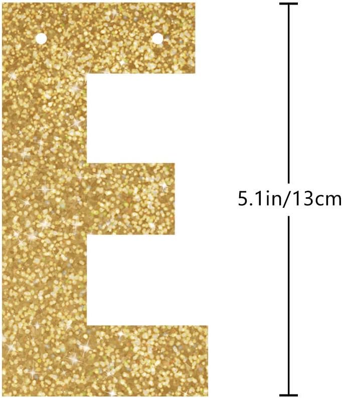 Gold Happy 88th Birthday Banner, Glitter 88 Years Old Woman or Man Party Decorations, Supplies - Image 4