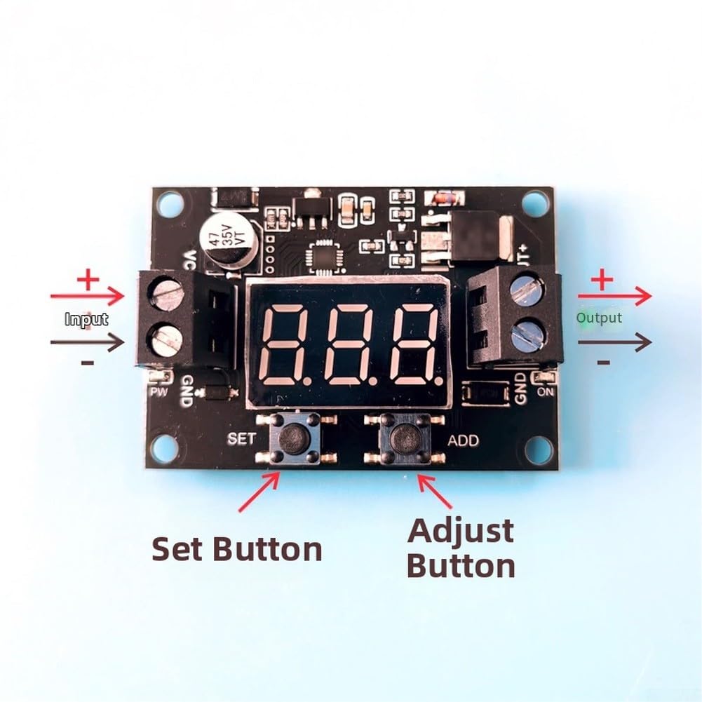 Protección de descarga de batería 12 V con desconexión de bajo voltaje, interruptor automático, voltaje ajustable 4-30 V CC