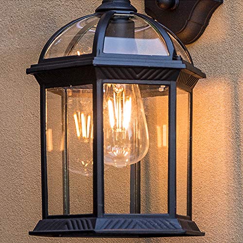 Lumière murale jardin, lampe extérieure rétro imperméable pour escalier