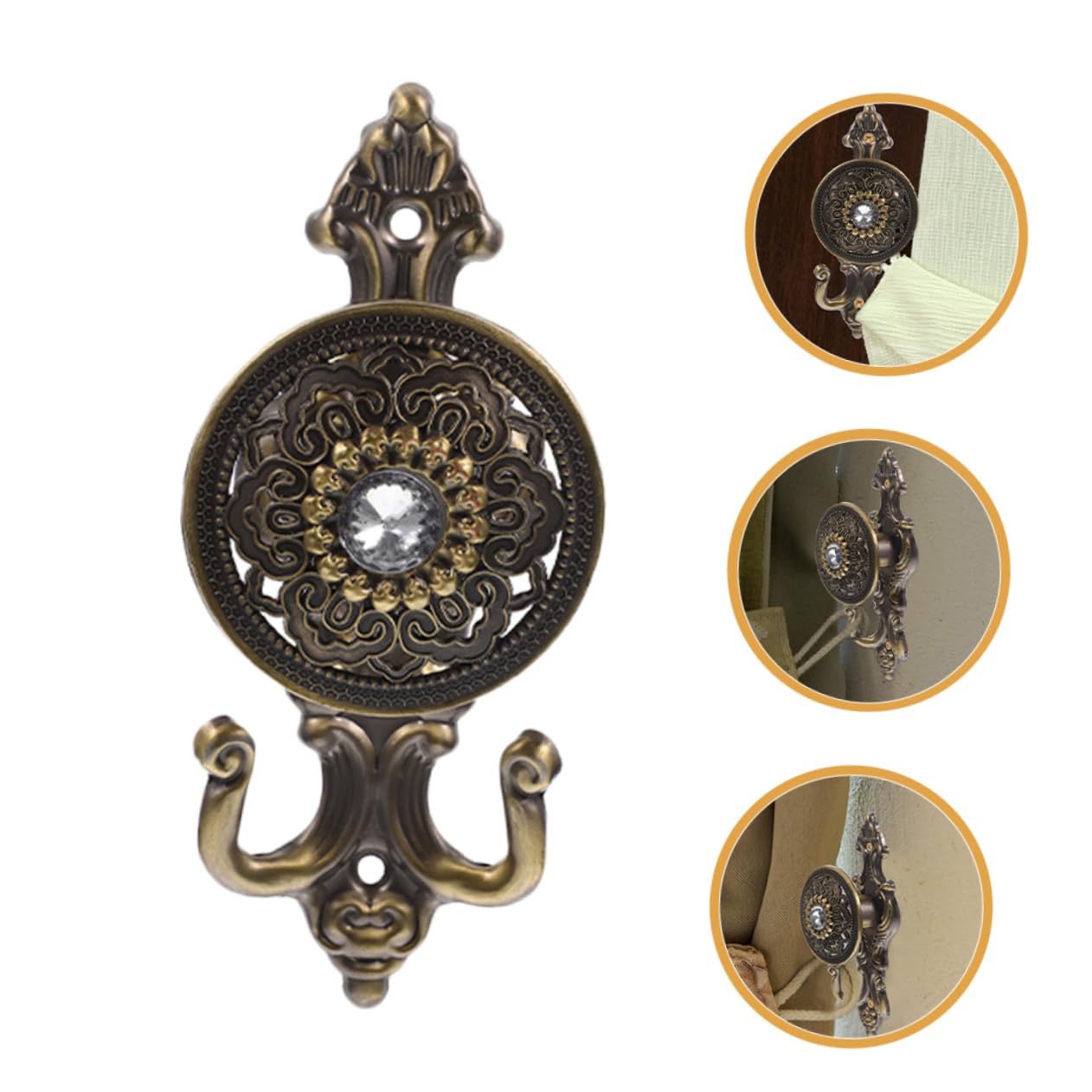 MAGICLULU Lot De 5 De Rideaux en Alliage Muraux pour Chapeaux Organisateurs Créatifs pour Décoration Intérieure 4 Pièces X 5