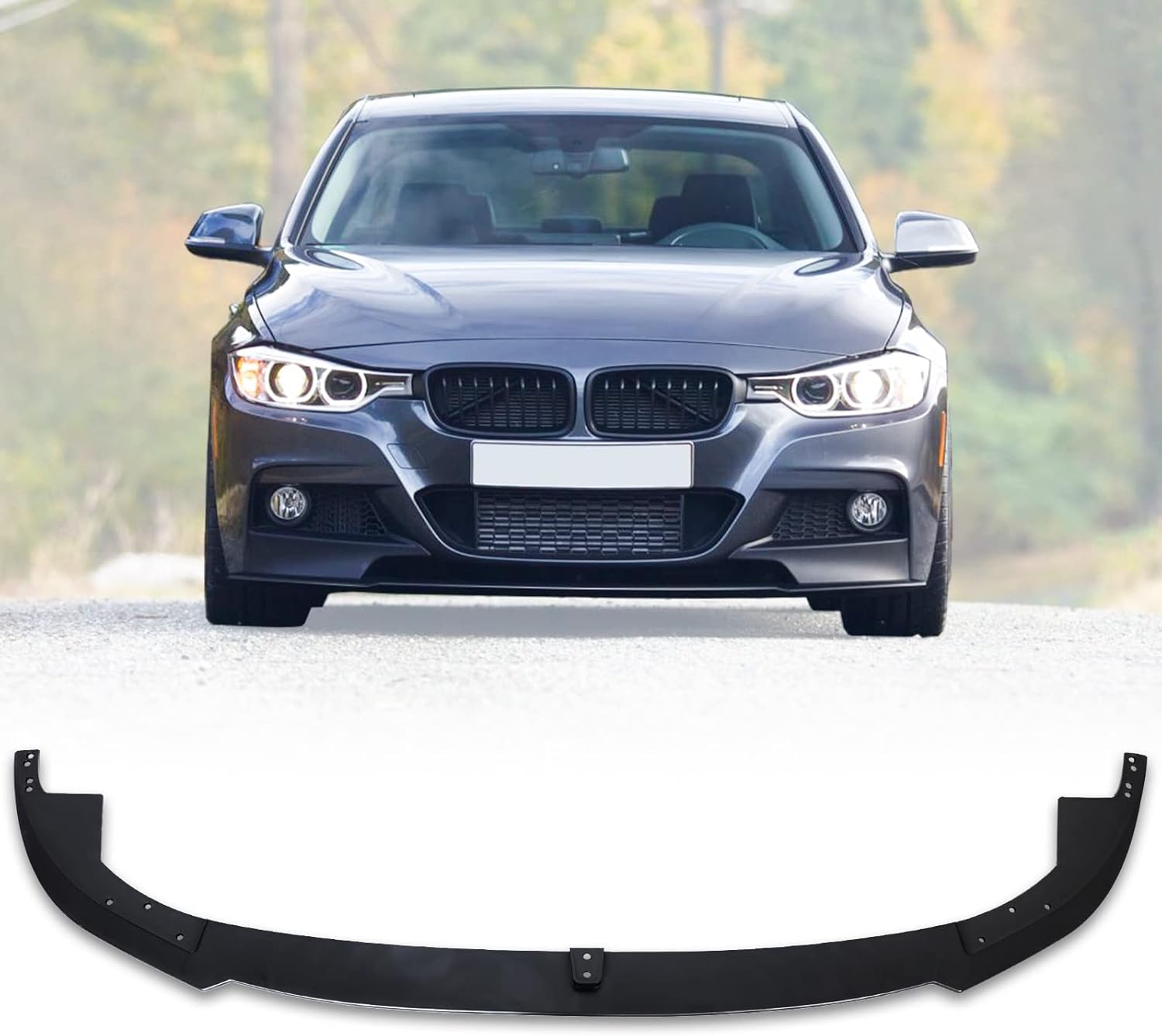 PENSUN Front Bumper Lip Only Compatible with BMW F30 M3 F32 M4 E90 M4 Spoiler Front Splitter
