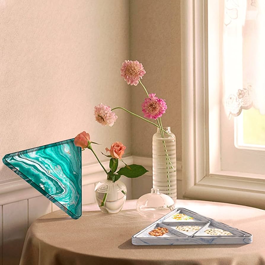 インテリアトレイ 小物入れ 三角形 Amazon.co.jp: Koonafy 三角 トレイ シリコンモールド 三角形 三角型