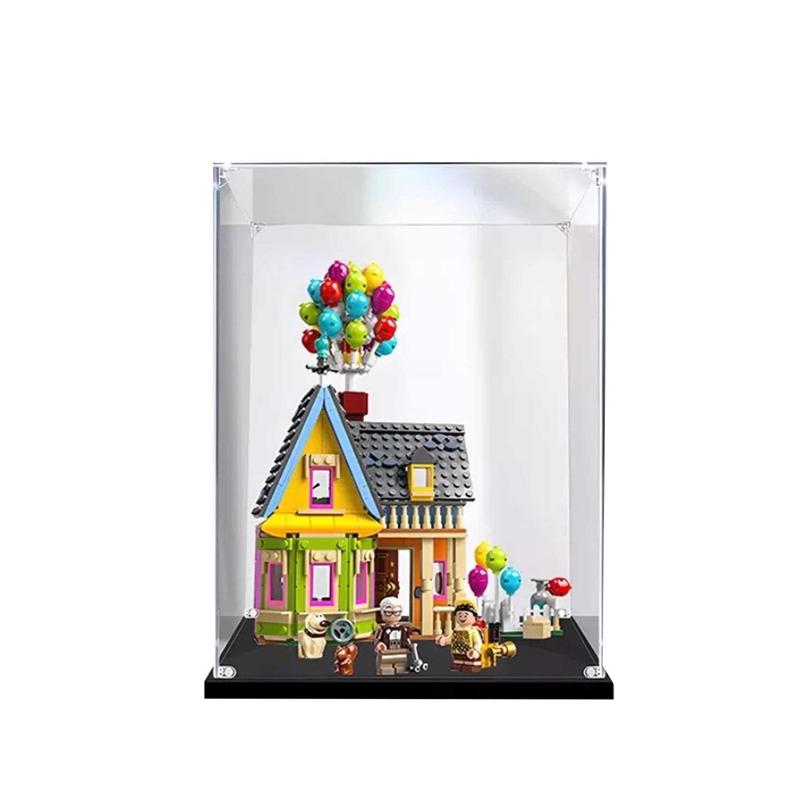 Halfs Acrylic Display Case For Brick Model Sets Disney And Pixar 'Up' House 43217,Showcase,Protect & Decorate Models With Dustproof Storage,Gifts (Transparent A)