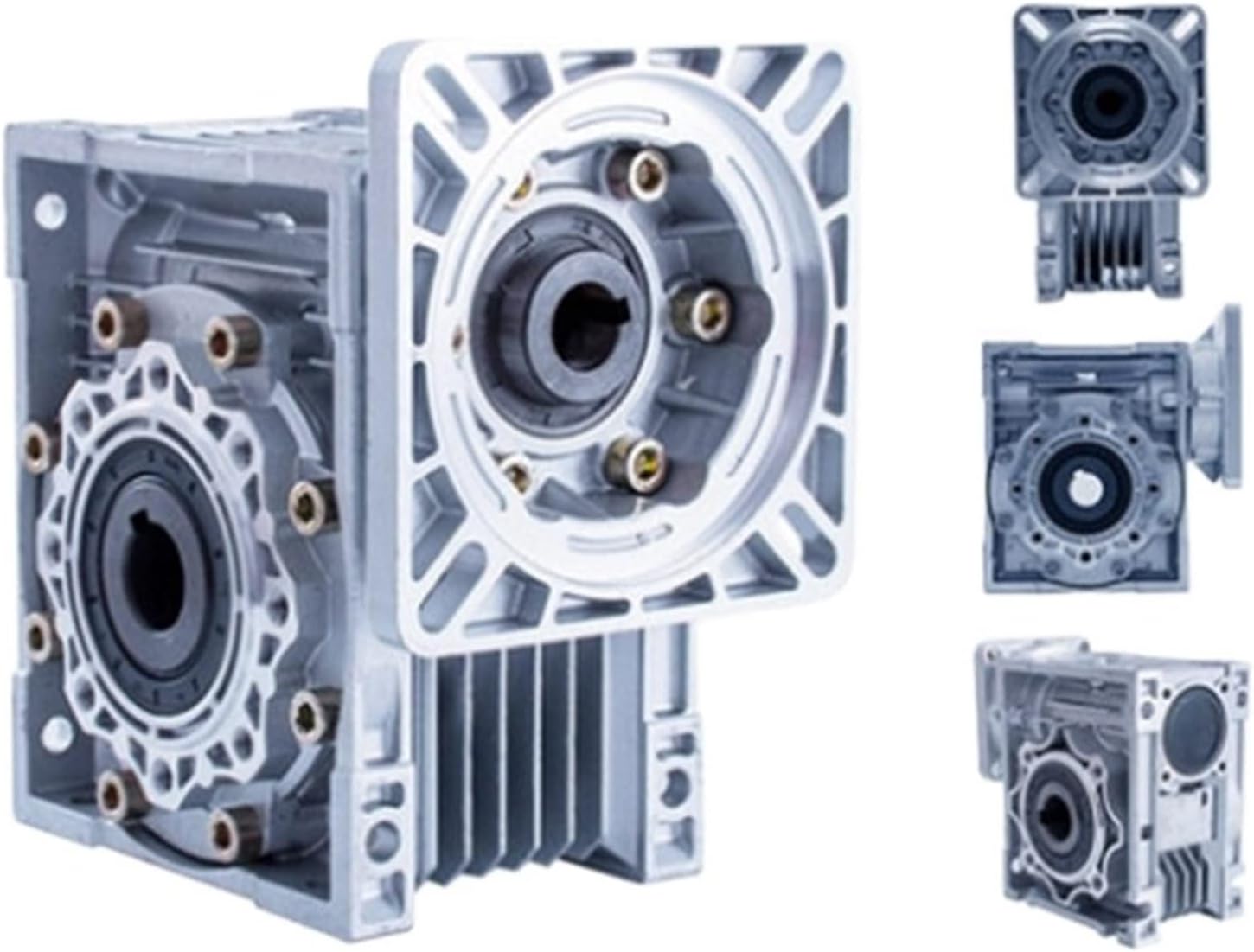 Speed Box NMRV030 Gearbox, 5:1-80 :1 for 9mm/11mm Input Shaft, 90 Degree Worm Gear Speed Reducer Reducer Gearhead (Size : 25 Ratio 1, Color : Flange 63B14)