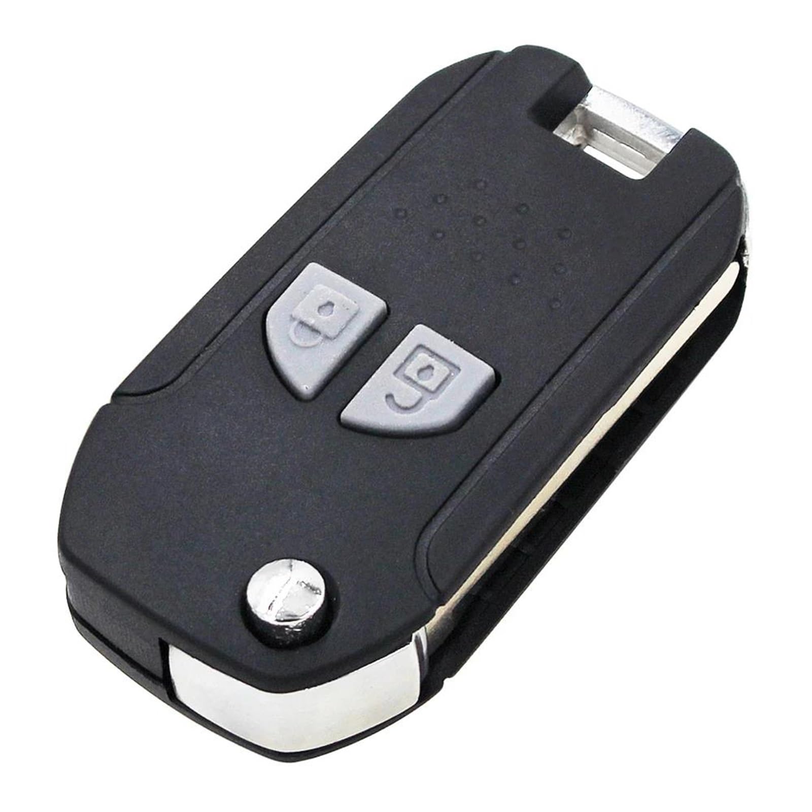 Coque de clé Suzuki SX4 Swift en plastique noir rigide avec mécanisme pliable 3 boutons