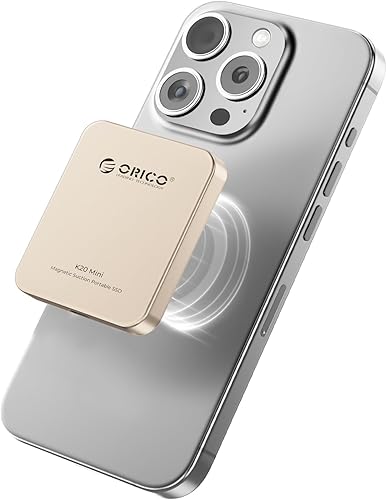 Miniatura 9 de ORICO SSD externo magnético de 1 TB, aleación de aluminio, hasta 2000 MB/s, 4K 120 Hz ProRes HDR Record and Store, unidad de estado sólido externa,