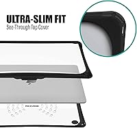 Vista 7 de IBENZER Hexpact AT13-BK - Funda compatible con MacBook Air de 13 pulgadas 2022 2021 2020 M1 A2337 A2179 A1932, funda protectora resistente