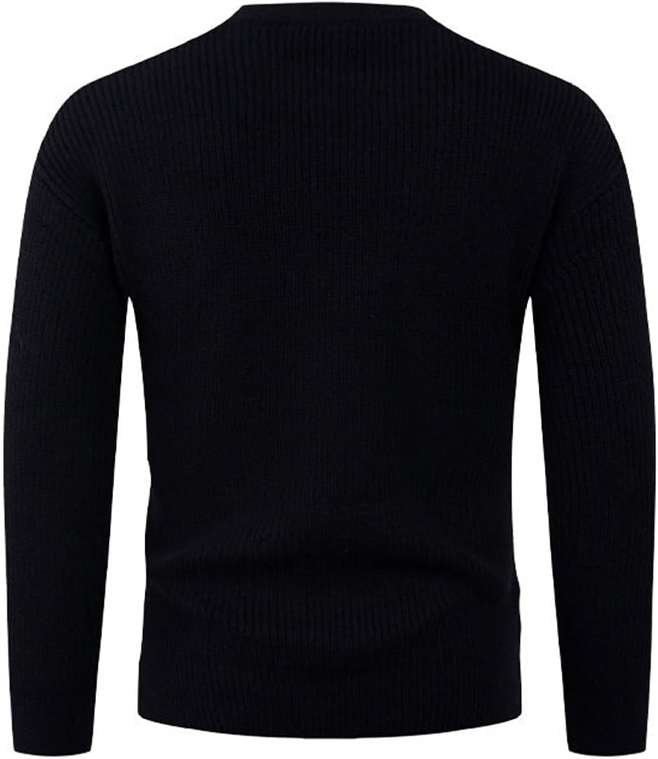 Cambkatl Men's Color Block Crewneck Sweaters, Stretch Casual Long Sleeve Pullover 2025 Fall Winter Knitted Jumper Tops