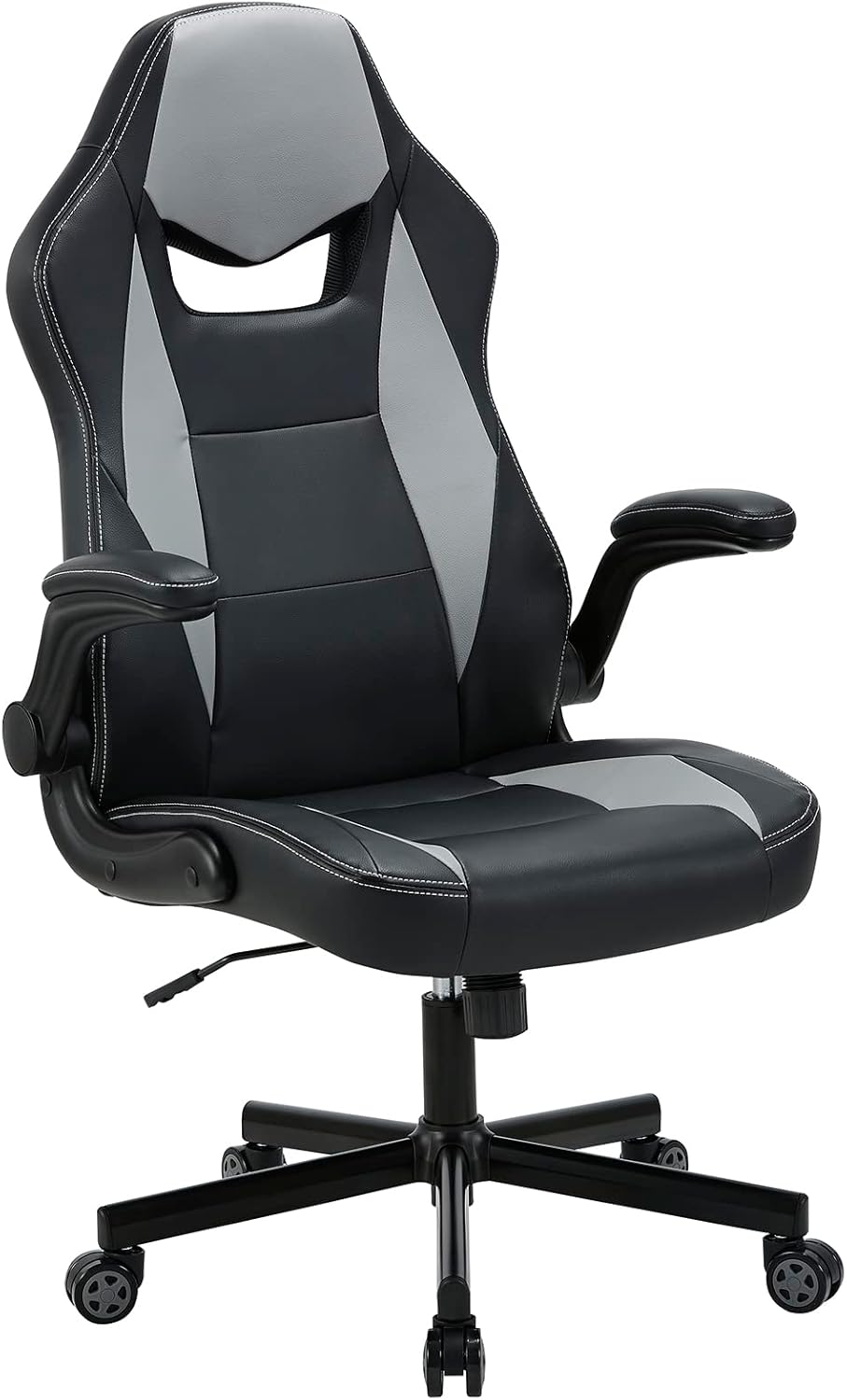 Rocking Office Chair Computer Desk Chair Leather Chair Ergonomic Office ...