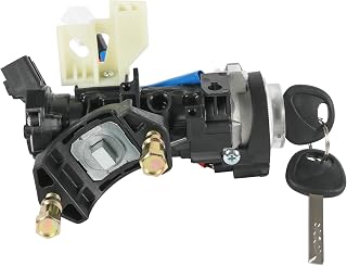 81910-B2100 Ignition Lock Switch Assembly with 2 Keys Compatible with 2014-2019 KIA Soul/Soul EV Ignition Lock Housing Cylinder Replace# 81910B2100 81450-34190