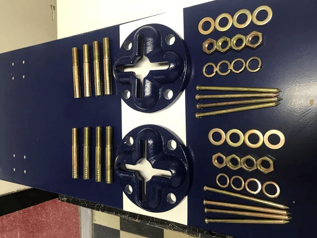 5 Star Tools Auto Body Anchor Pots, 2-Pack with 4 Slots, 8 Bolts and Nuts