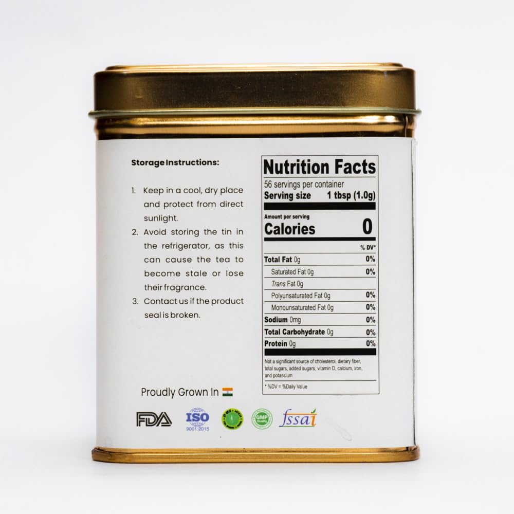 Jaivik Uttarakhand - Lavendula Angustifolia Dried Lavender Buds (02 oz / 56.7 g) Organic Tea Loose Leaf, Herbal Flower Culinary Grade, Edible No Additives, Caffeine-Free, Pack of 1 Tin Can