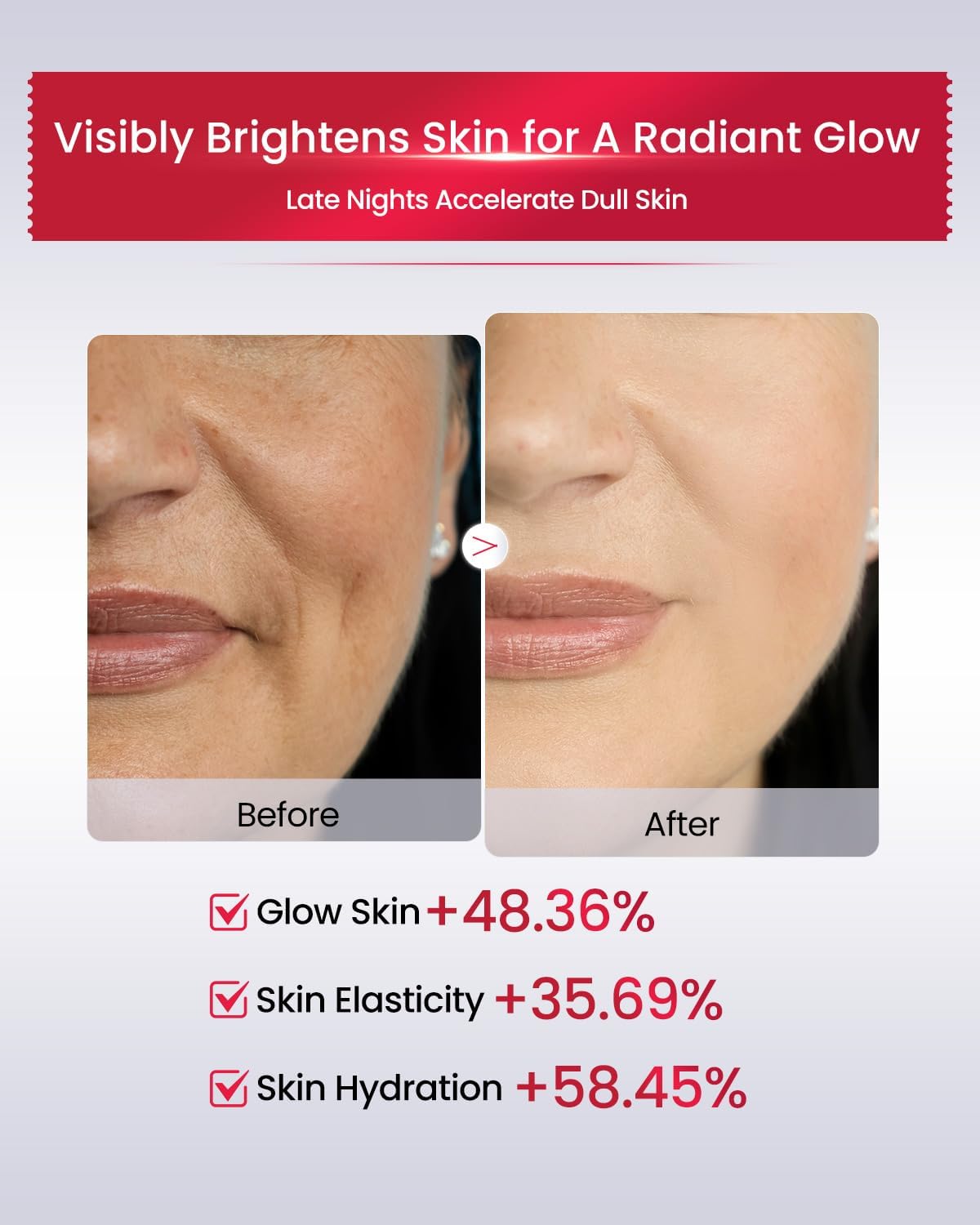 AMIRO HydraGlow Booster Facial Device, Skin Firming & Radiance Enhancing, Works with PDRN Serum, Portable at-Home LED Beauty Device